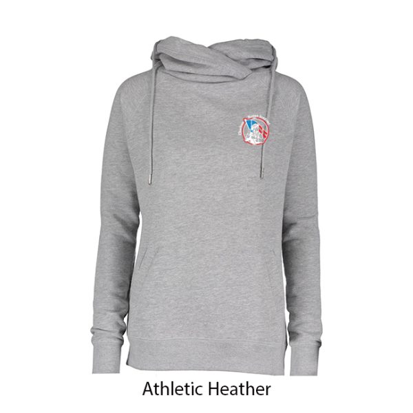 Ladies Cowl Neck Hoodie - Image 6