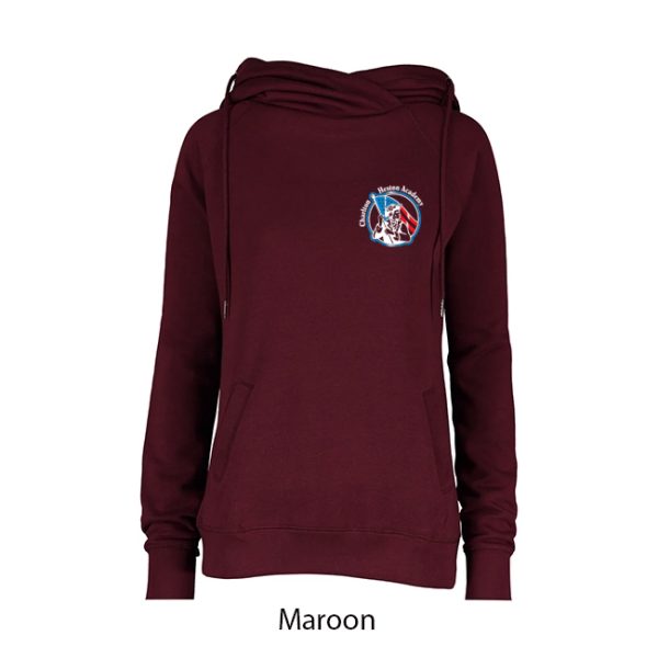 Ladies Cowl Neck Hoodie