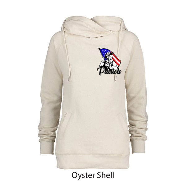 Ladies Cowl Neck Hoodie - Image 4