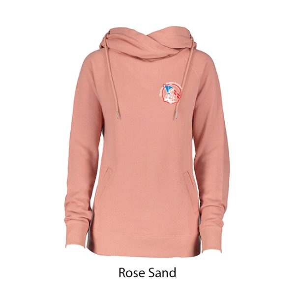 Ladies Cowl Neck Hoodie - Image 3