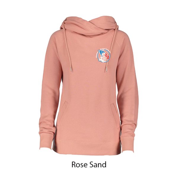 Ladies Cowl Neck Hoodie - Image 4