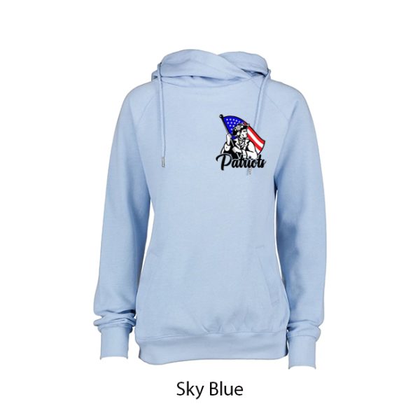 Ladies Cowl Neck Hoodie - Image 2