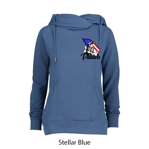 Ladies Cowl Neck Hoodie