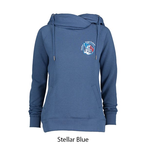 Ladies Cowl Neck Hoodie - Image 2