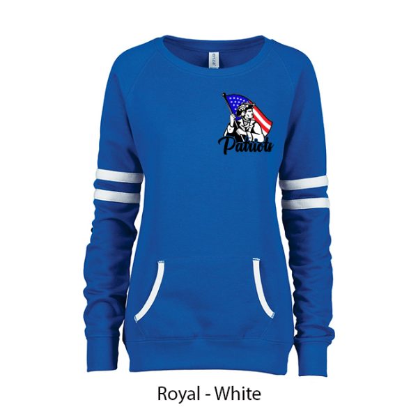 Ladies Varsity Crewneck - Image 2