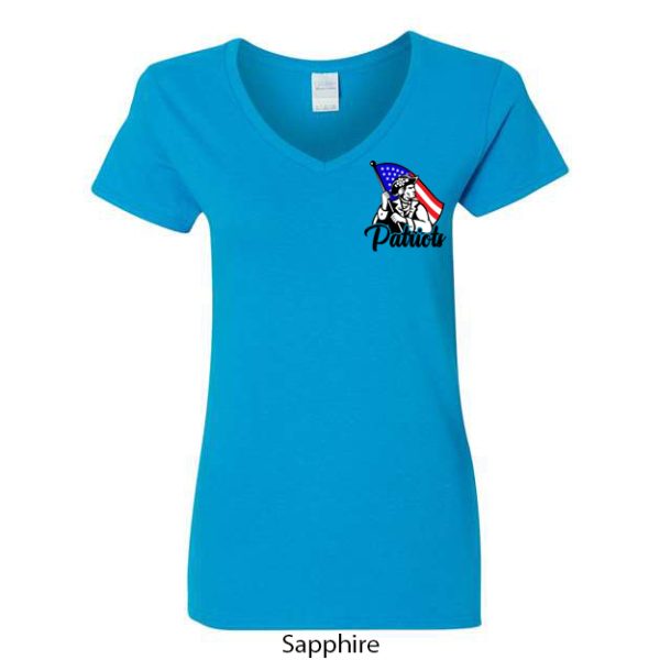 Ladies V-Neck T-Shirt - Image 3