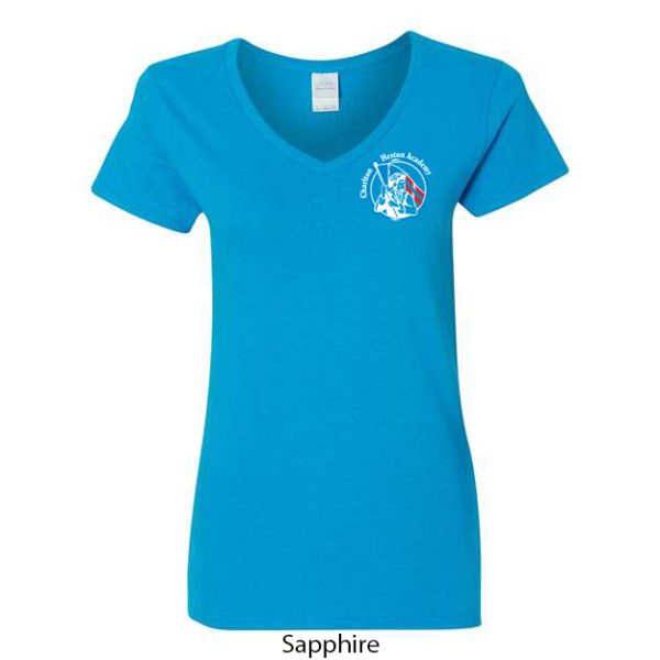 Ladies V-Neck T-Shirt - Image 3