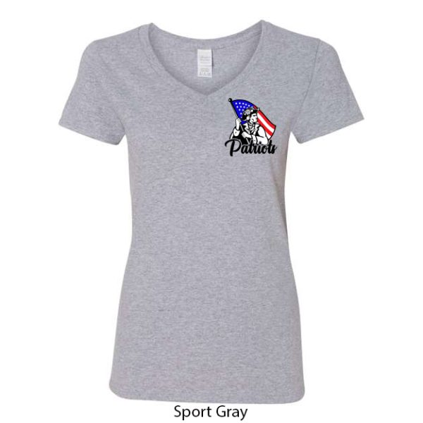 Ladies V-Neck T-Shirt - Image 2