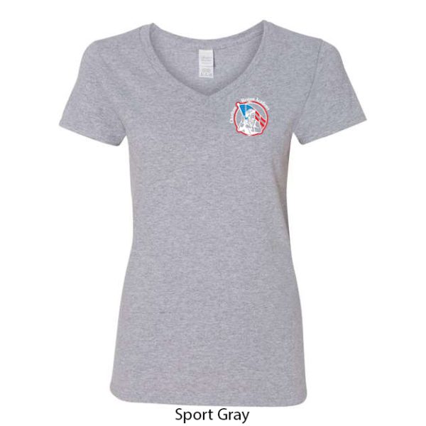 Ladies V-Neck T-Shirt - Image 2
